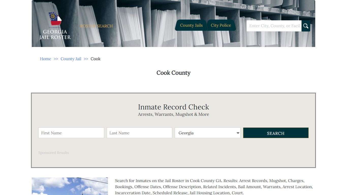 Cook County - Georgia Jail Inmate Search