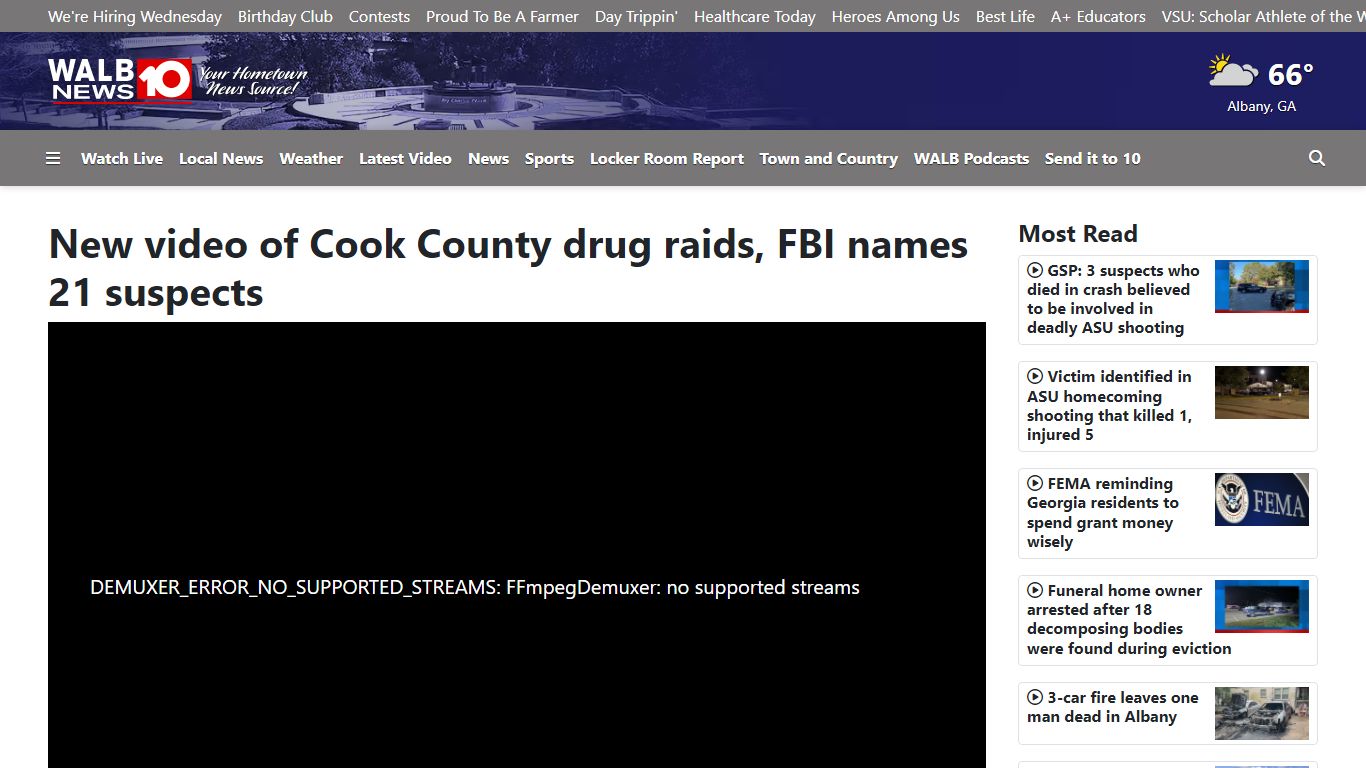 New video of Cook County drug raids, FBI names 21 suspects - WALB